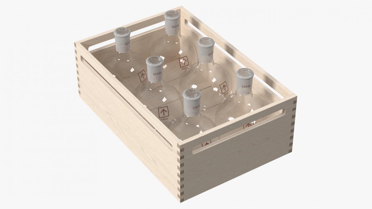 3D Stacking Crate With Flasks