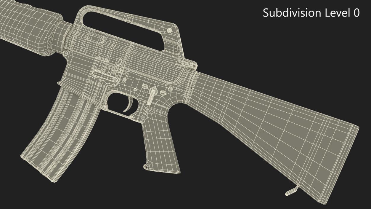 M16 Assault Rifle 3D