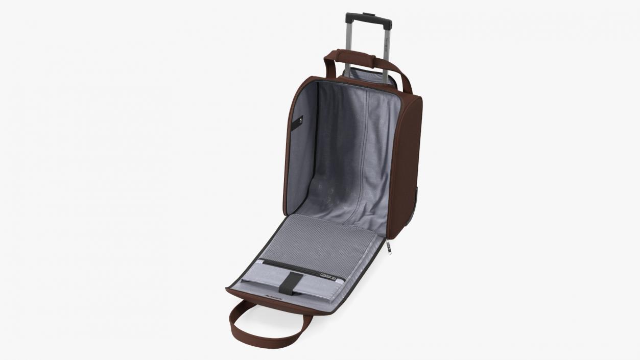 3D Open Softshell Luggage Samsonite Brown model