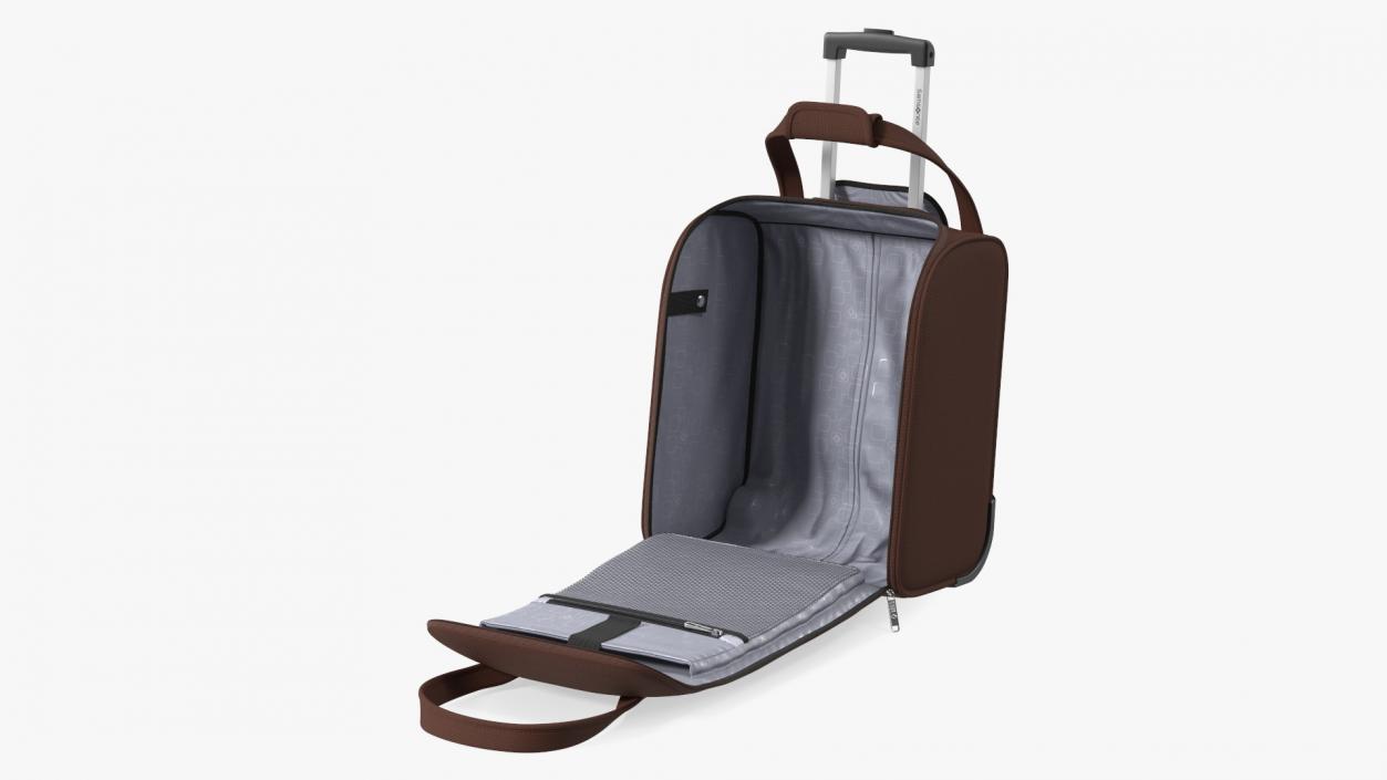 3D Open Softshell Luggage Samsonite Brown model