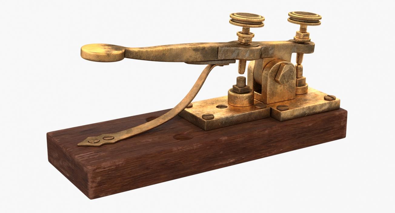 Vintage Telegraph Device 3D model