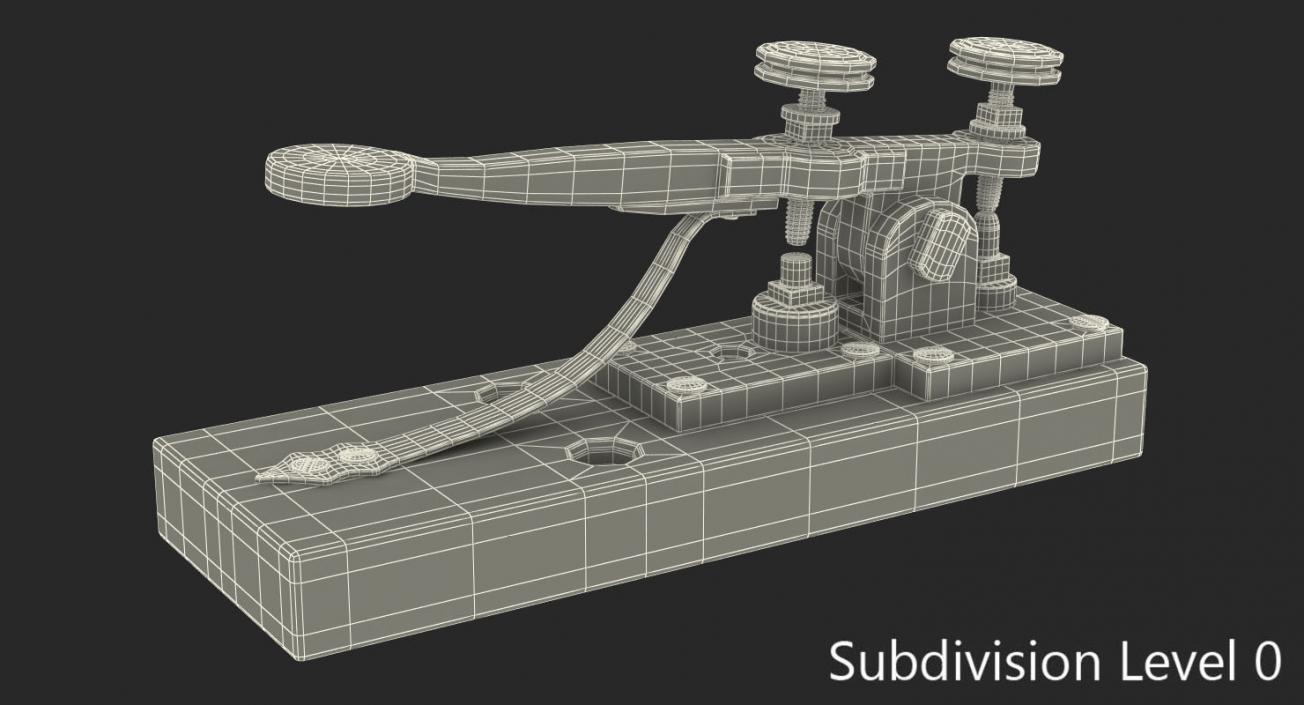 Vintage Telegraph Device 3D model