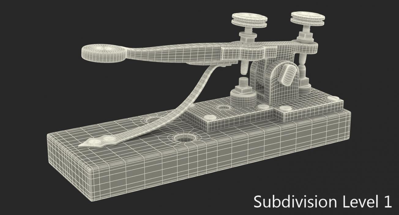 Vintage Telegraph Device 3D model