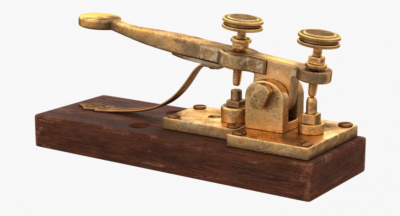 Vintage Telegraph Device 3D model