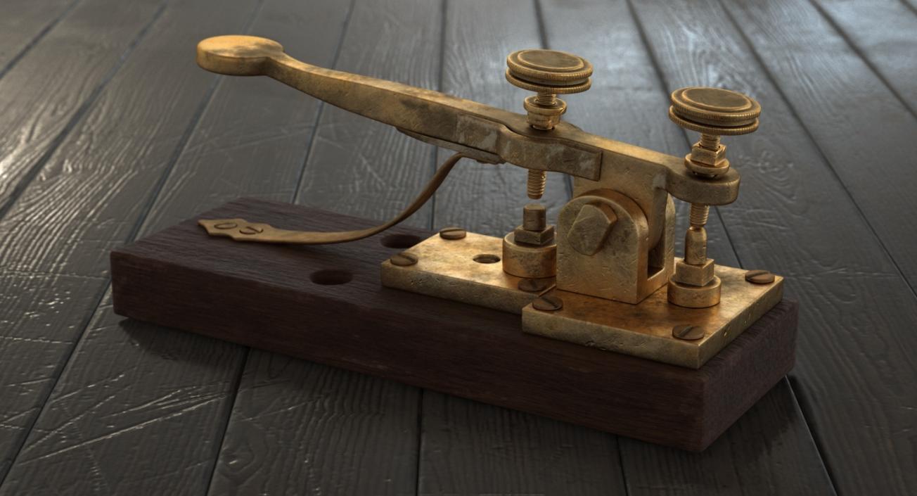 Vintage Telegraph Device 3D model