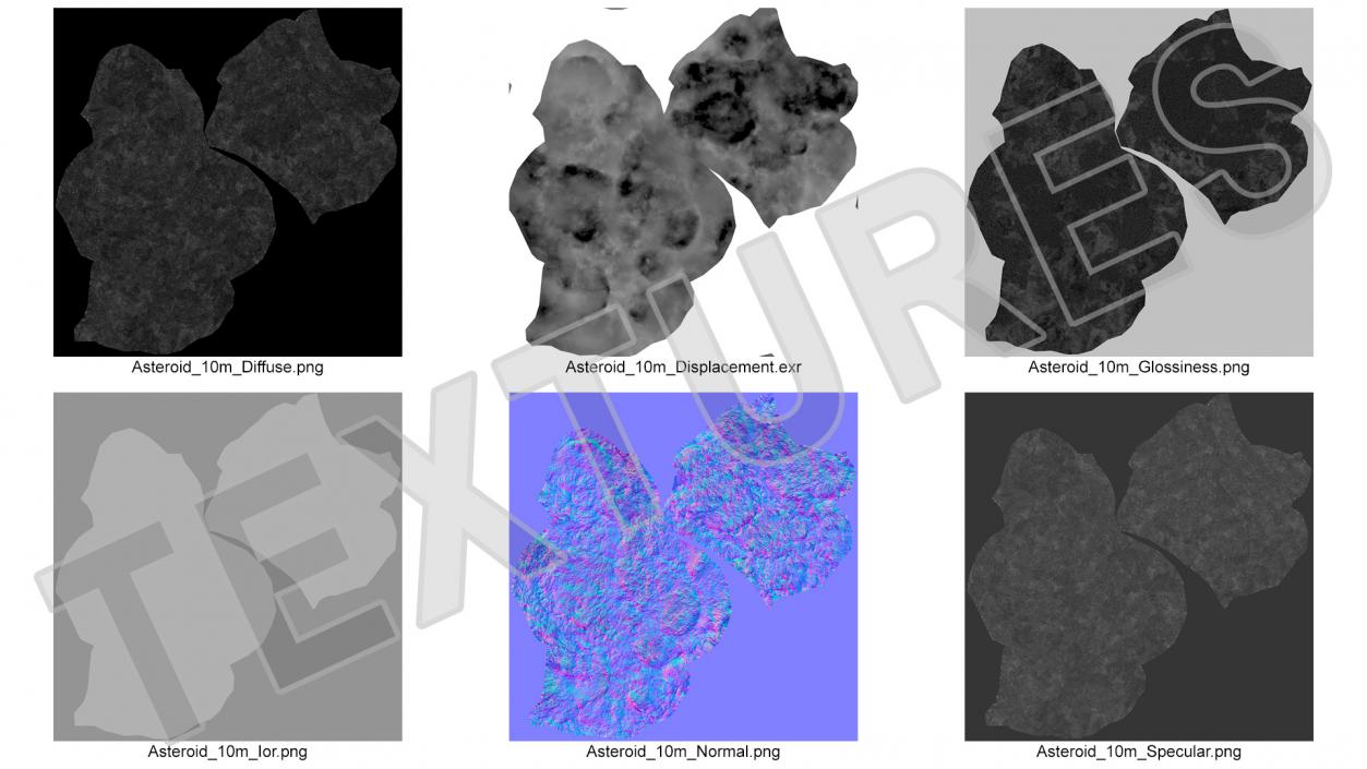 3D Chondrite Asteroid model