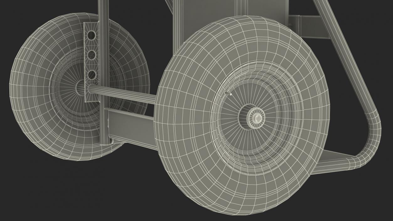 3D model Dual Cylinder Gas Welding Cart