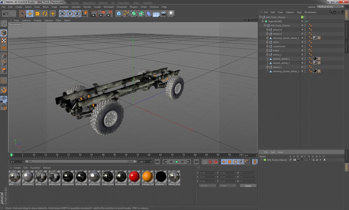 4X4 Truck Chassis 3D