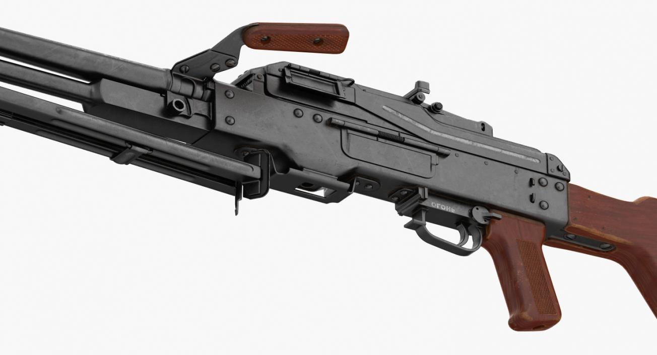 3D model Machine Gun PKM