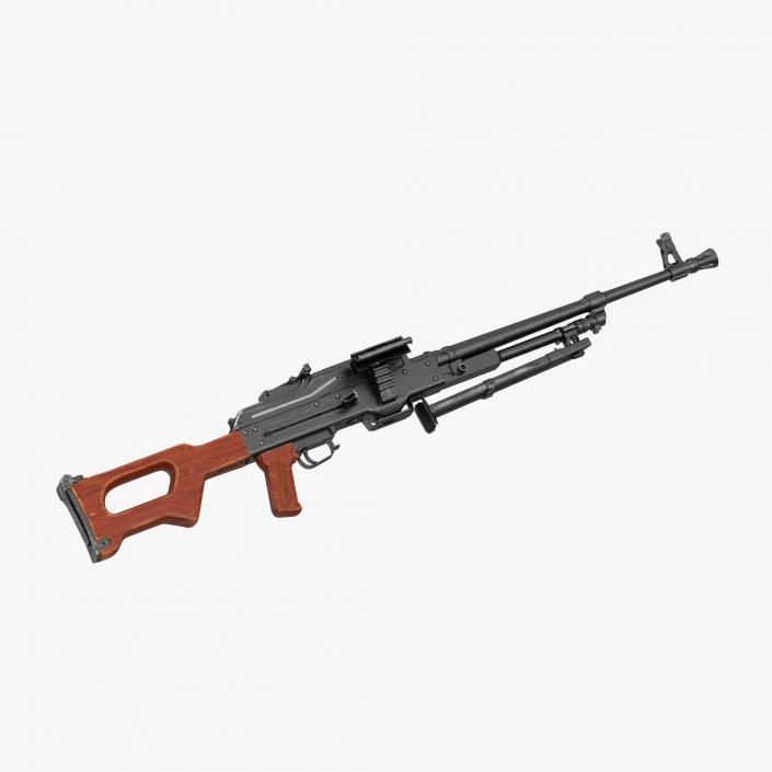 3D model Machine Gun PKM