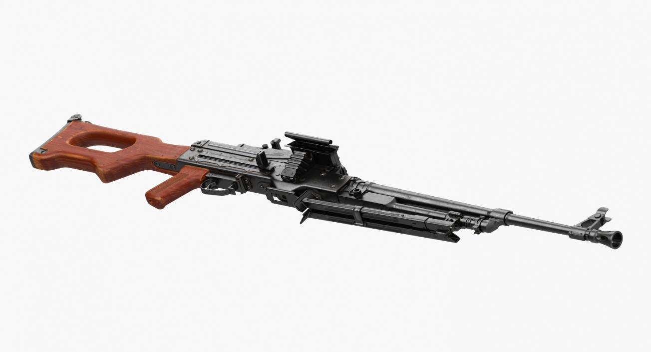 3D model Machine Gun PKM