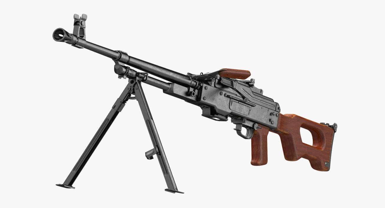 3D model Machine Gun PKM