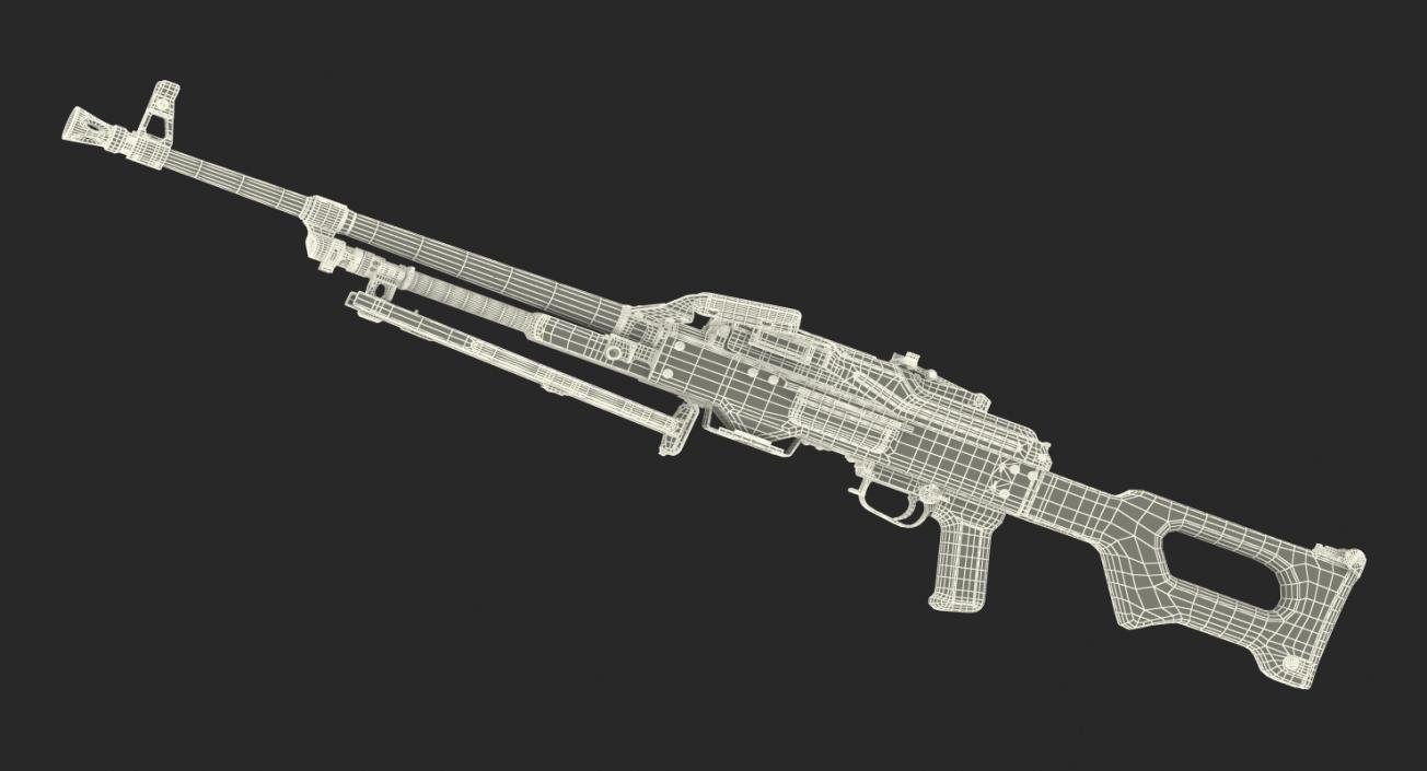 3D model Machine Gun PKM