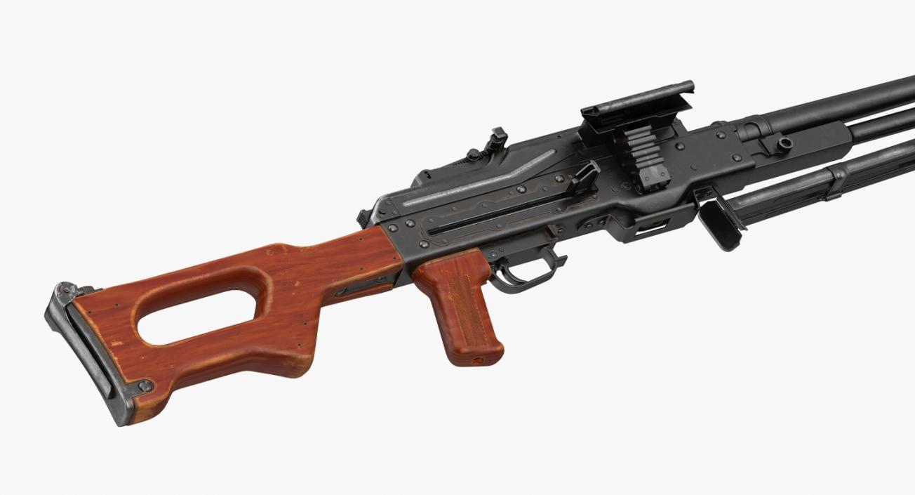 3D model Machine Gun PKM