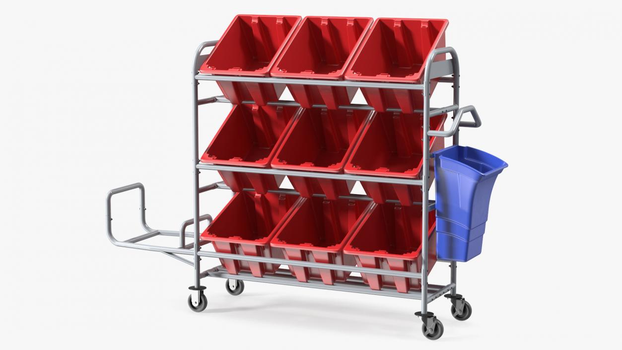 Tote Picking Cart 3D