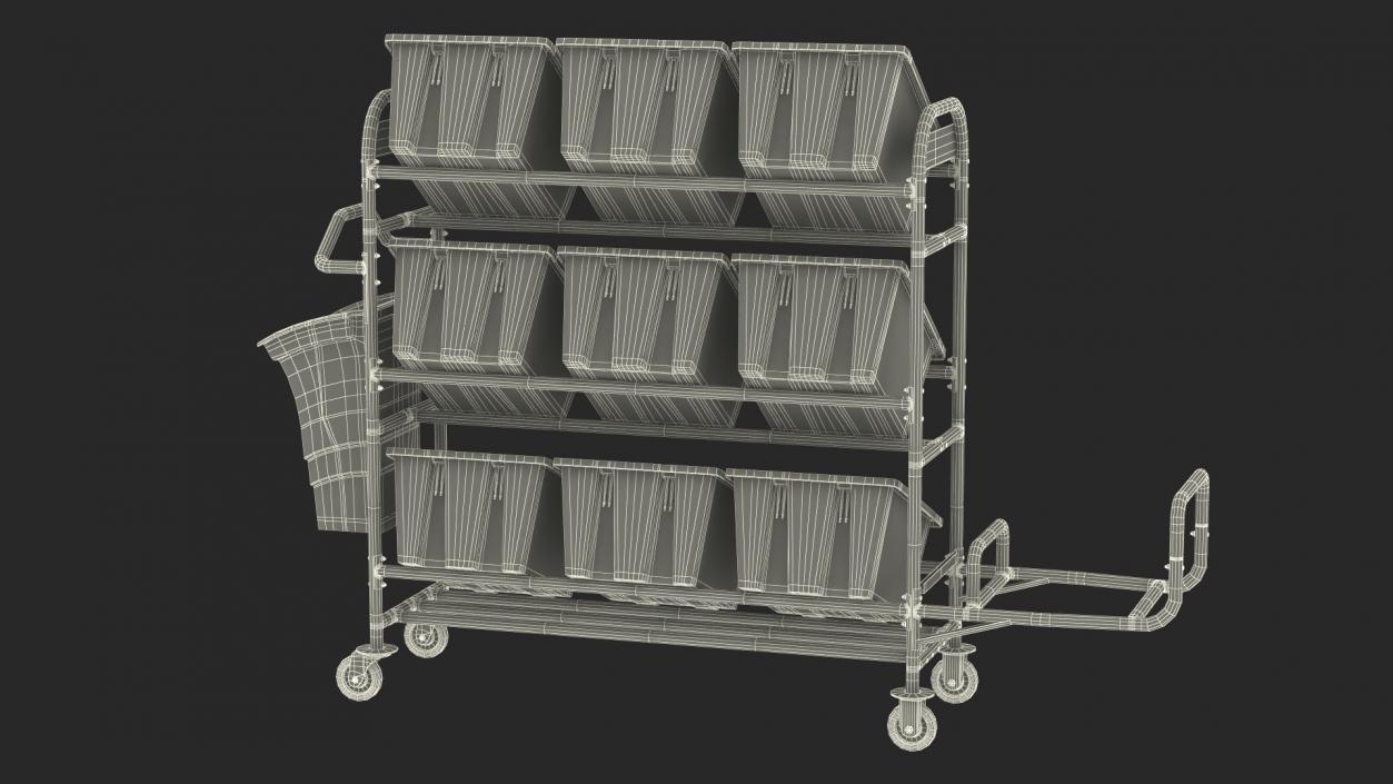 Tote Picking Cart 3D