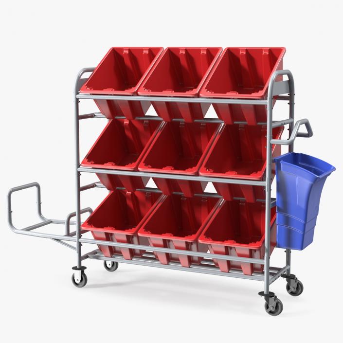 Tote Picking Cart 3D