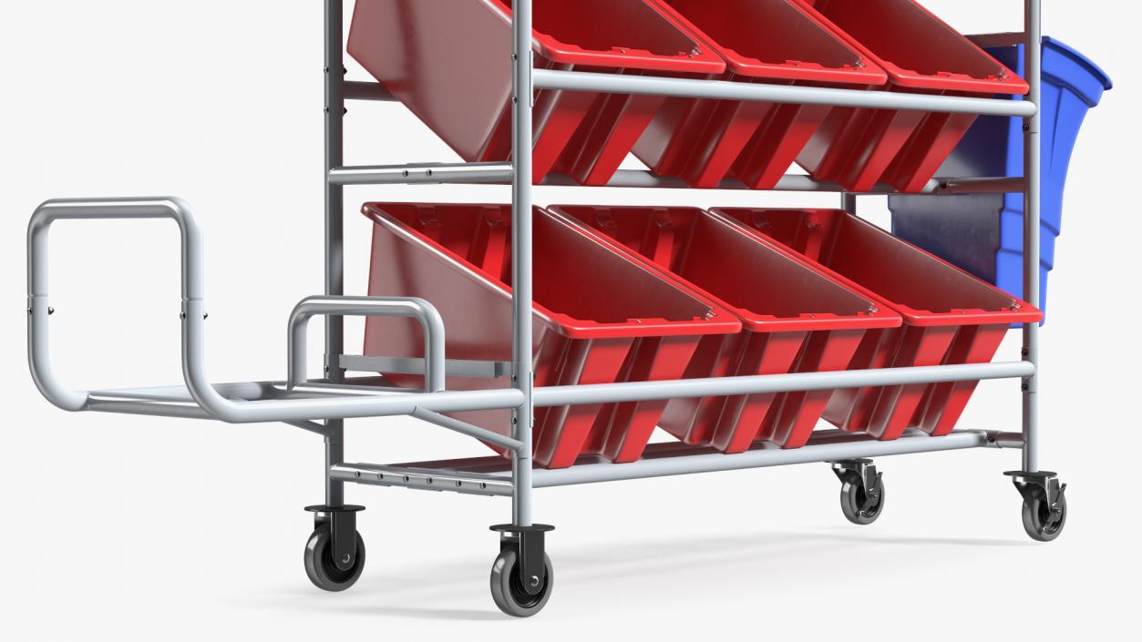 Tote Picking Cart 3D