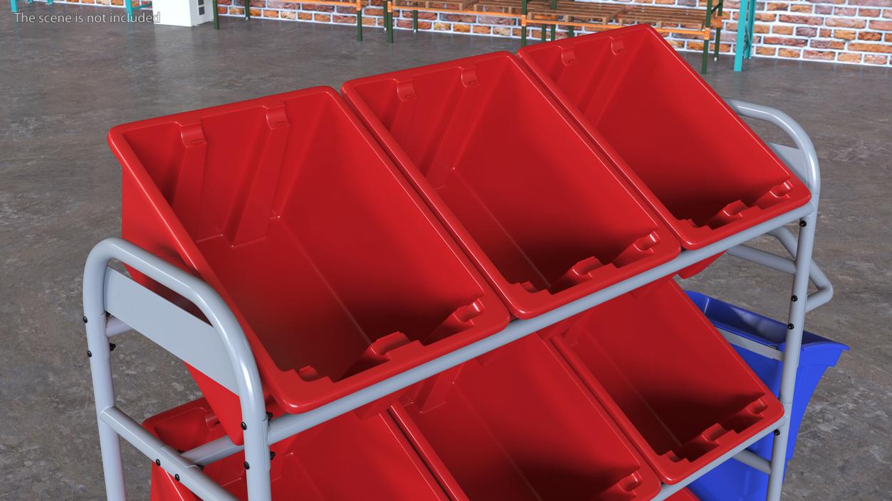 Tote Picking Cart 3D