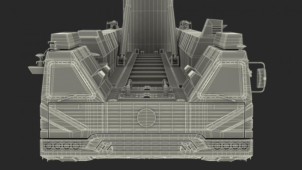 3D Dongfeng-41 ICBM Launch Vehicle Rigged model