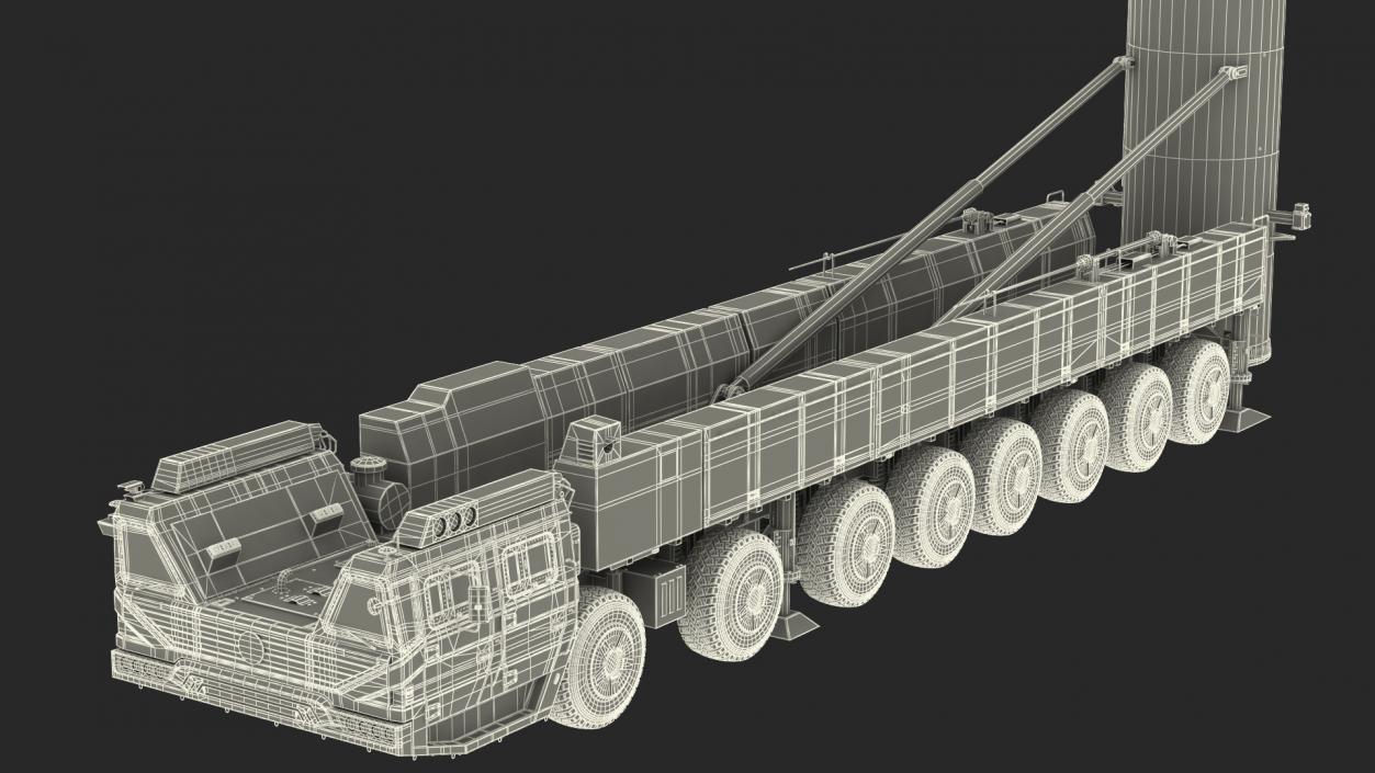 3D Dongfeng-41 ICBM Launch Vehicle Rigged model