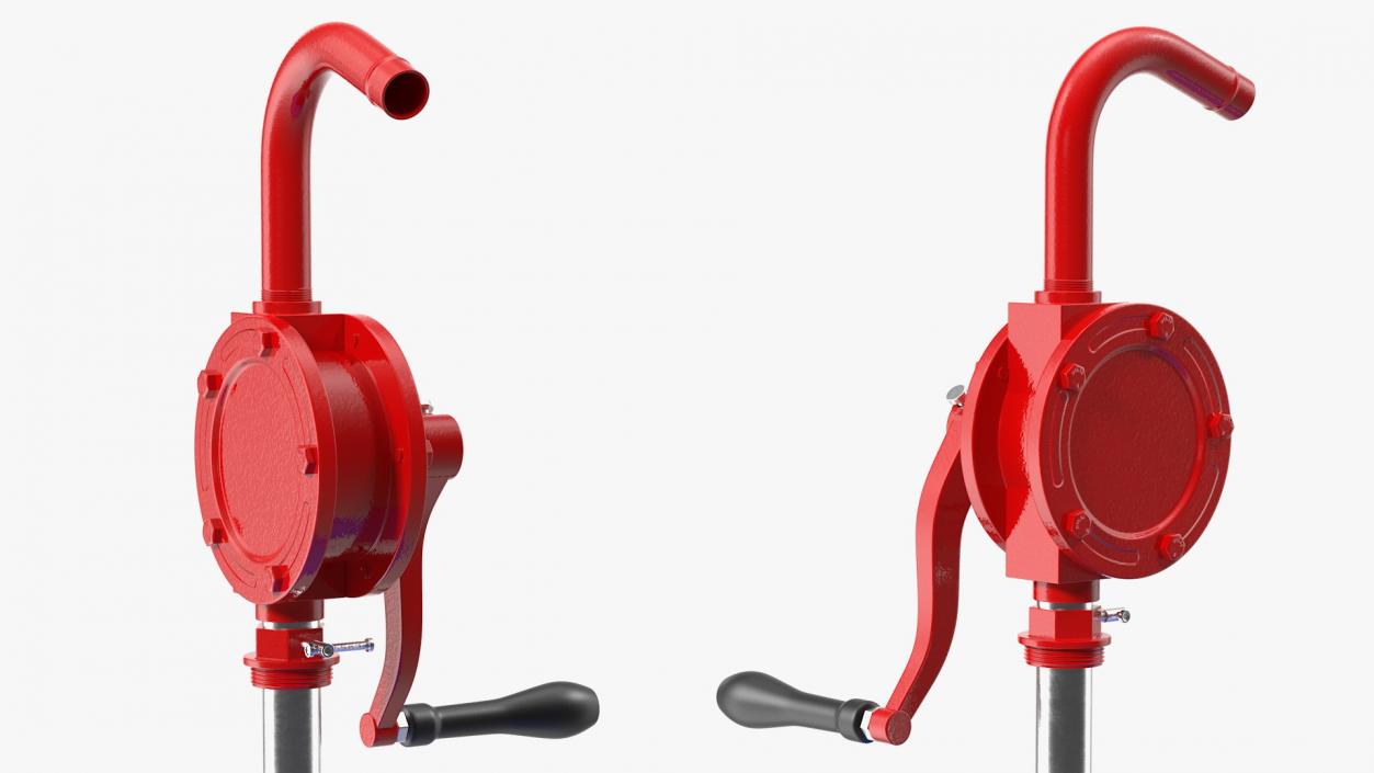 Rotary Pump with Oil Barrel 3D