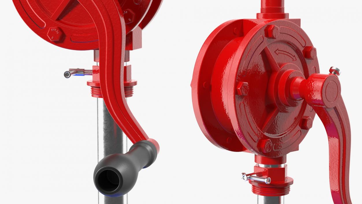 Rotary Pump with Oil Barrel 3D