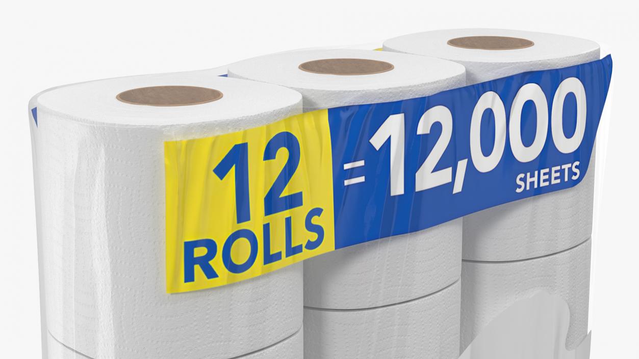 Toilet Paper Packs Collection 3D model