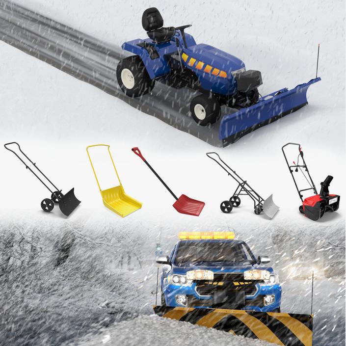 3D model Snow Removal Equipment 3D Models Collection 2