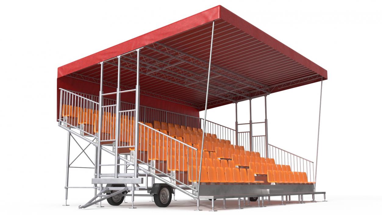 3D model Outdoor Grandstand 2