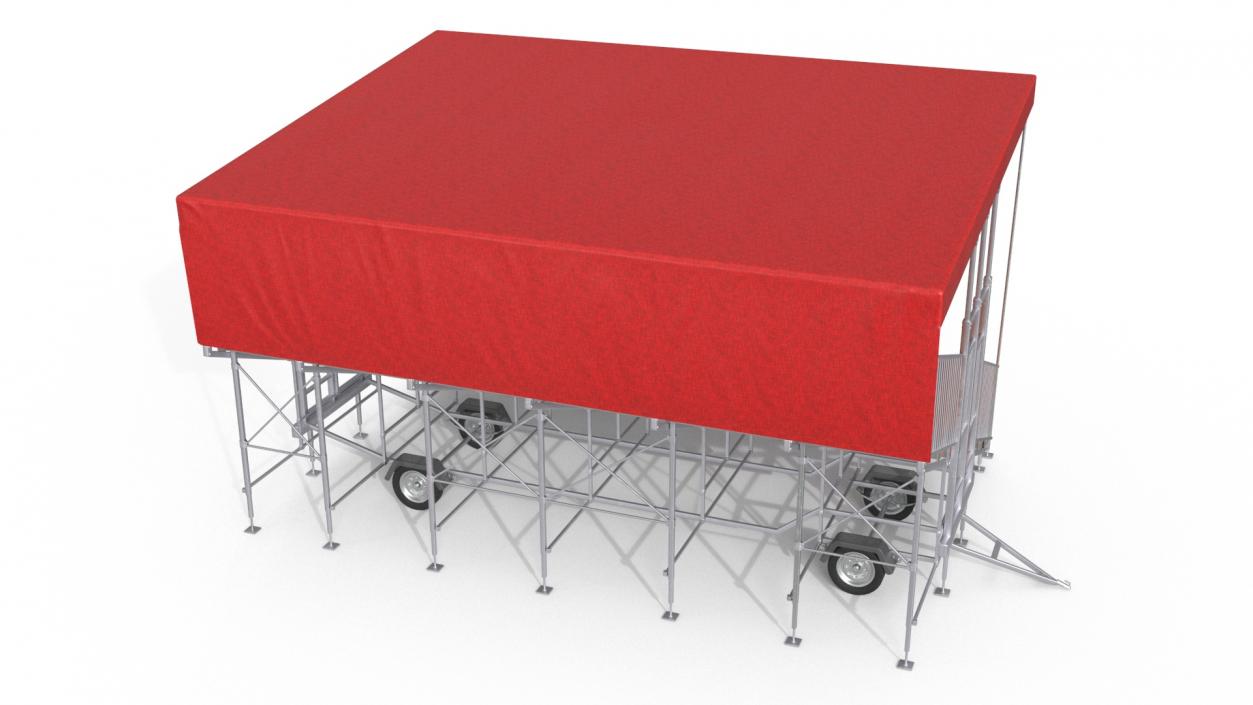 3D model Outdoor Grandstand 2