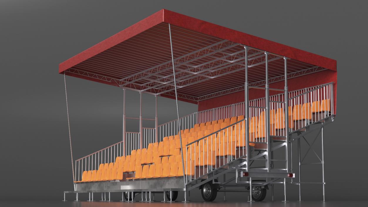 3D model Outdoor Grandstand 2