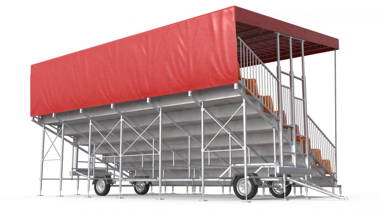 3D model Outdoor Grandstand 2