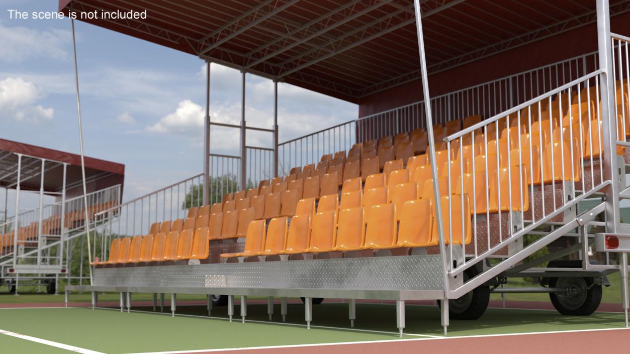 3D model Outdoor Grandstand 2