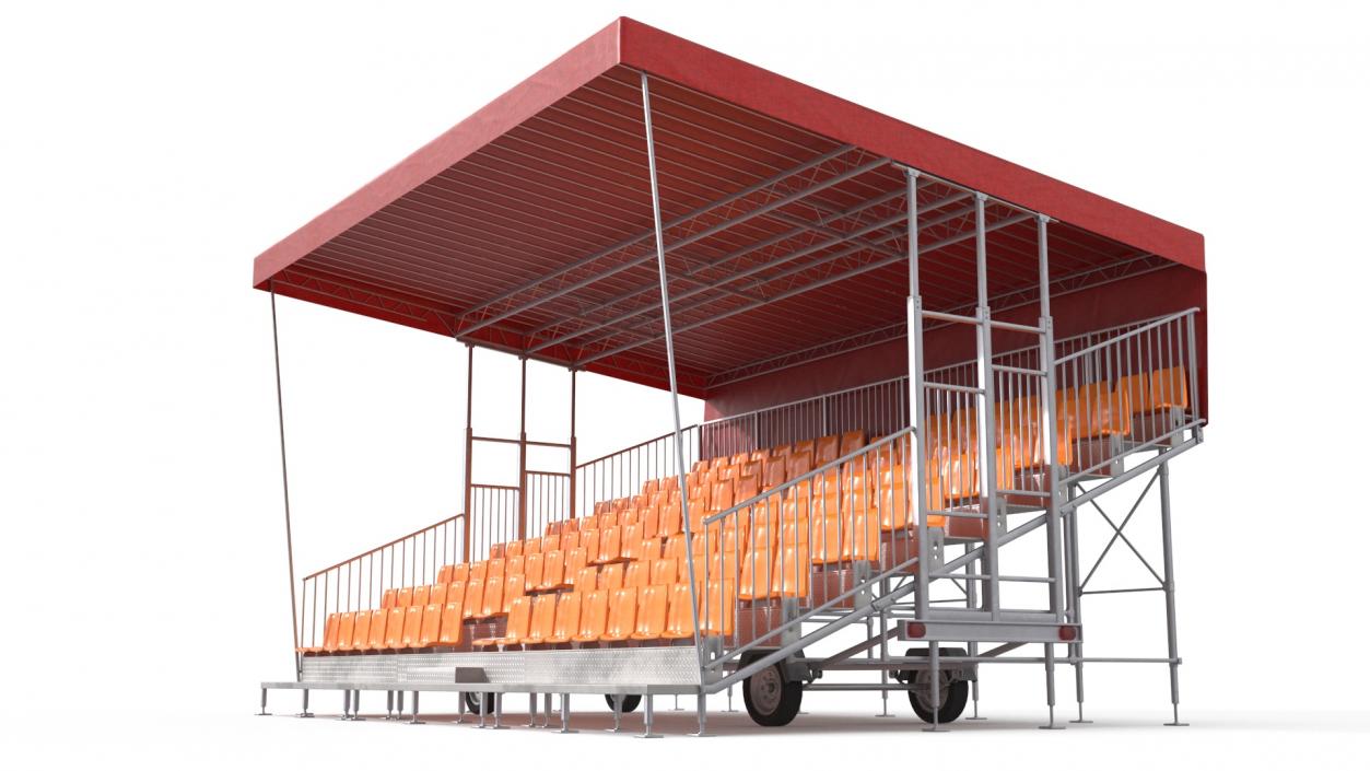 3D model Outdoor Grandstand 2