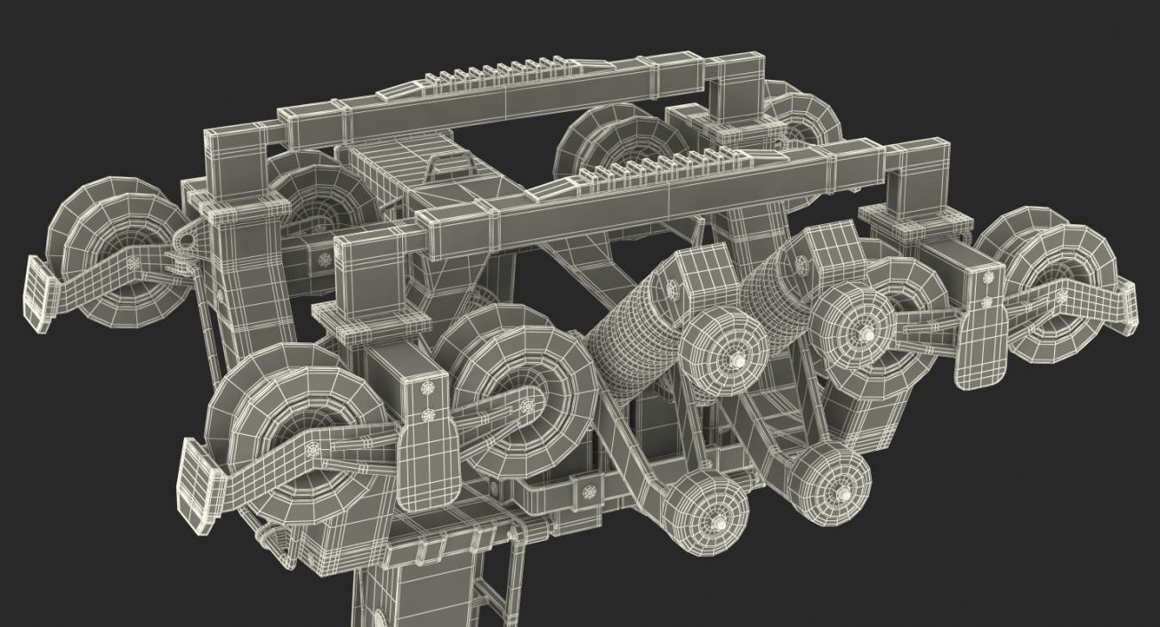 3D Cableway Cabin Peak 2 Peak Rigged model