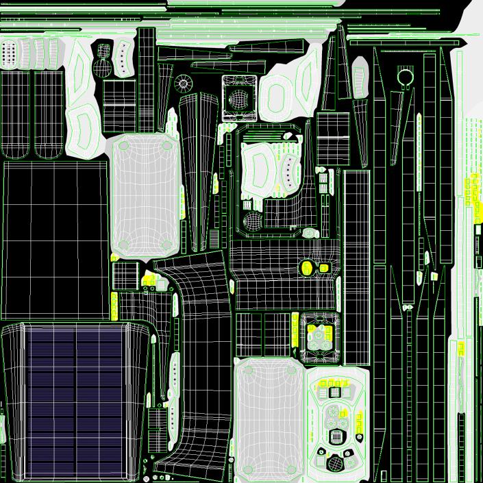 3D Solar Spotlight Outdoor model