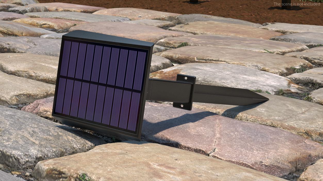 3D Solar Spotlight Outdoor model