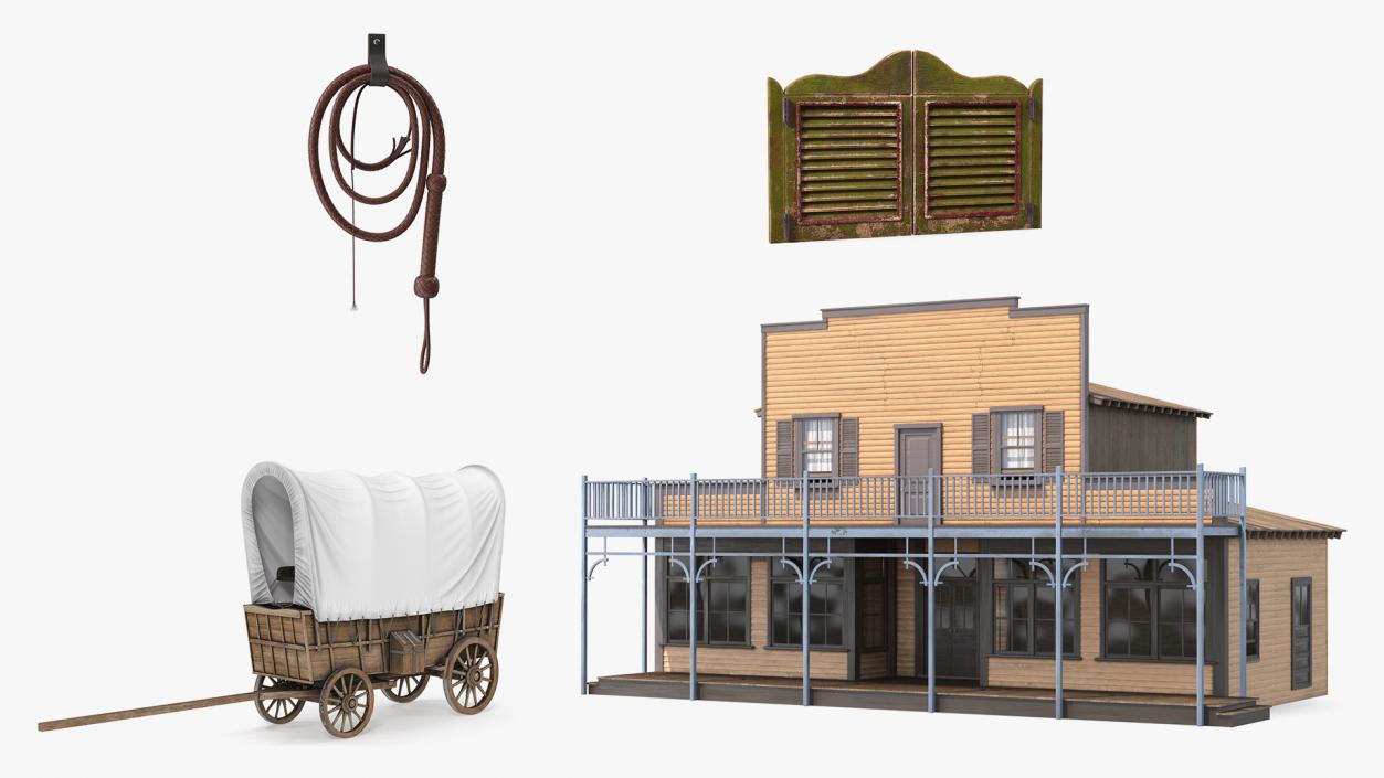 3D Western Ranch Accessories Collection 2 model