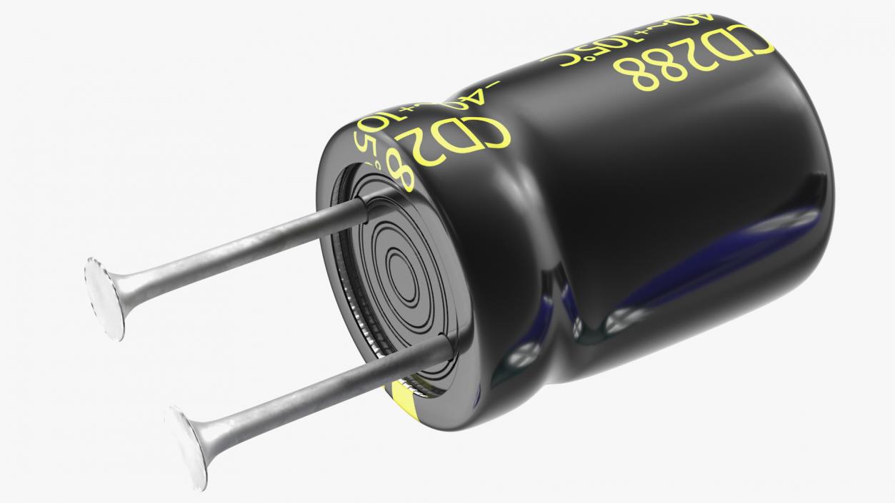 3D model Capacitors Soldered Collection