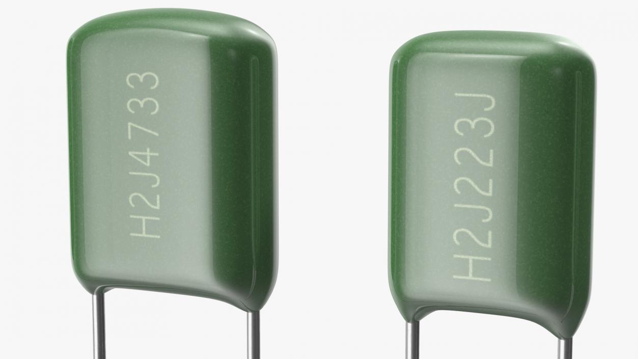 3D model Capacitors Soldered Collection