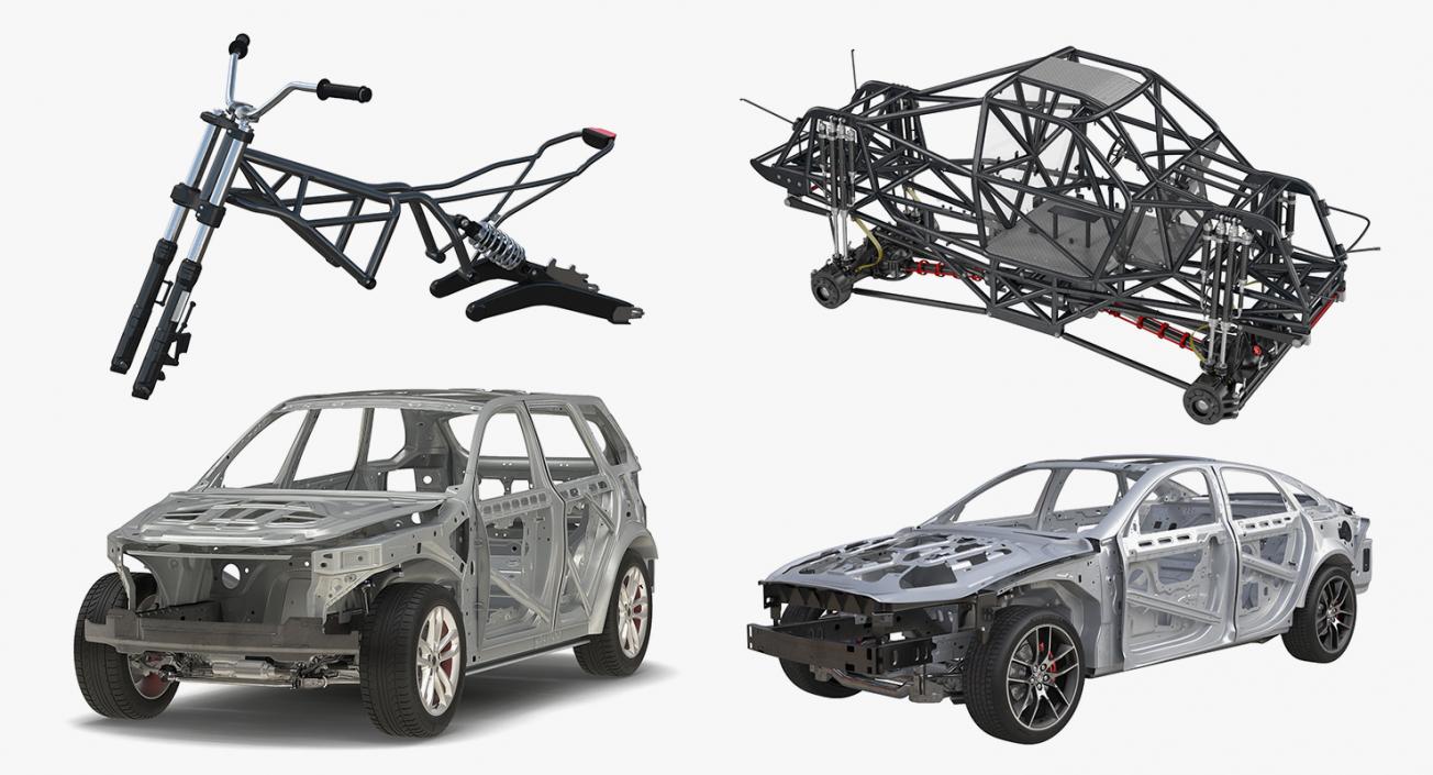 3D model Vehicle Frames Collection