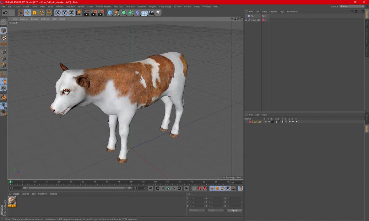 3D model Cow Calf