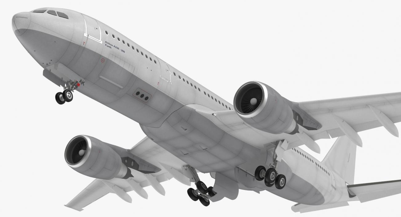 3D Jet Airliner Airbus A330-200 Generic