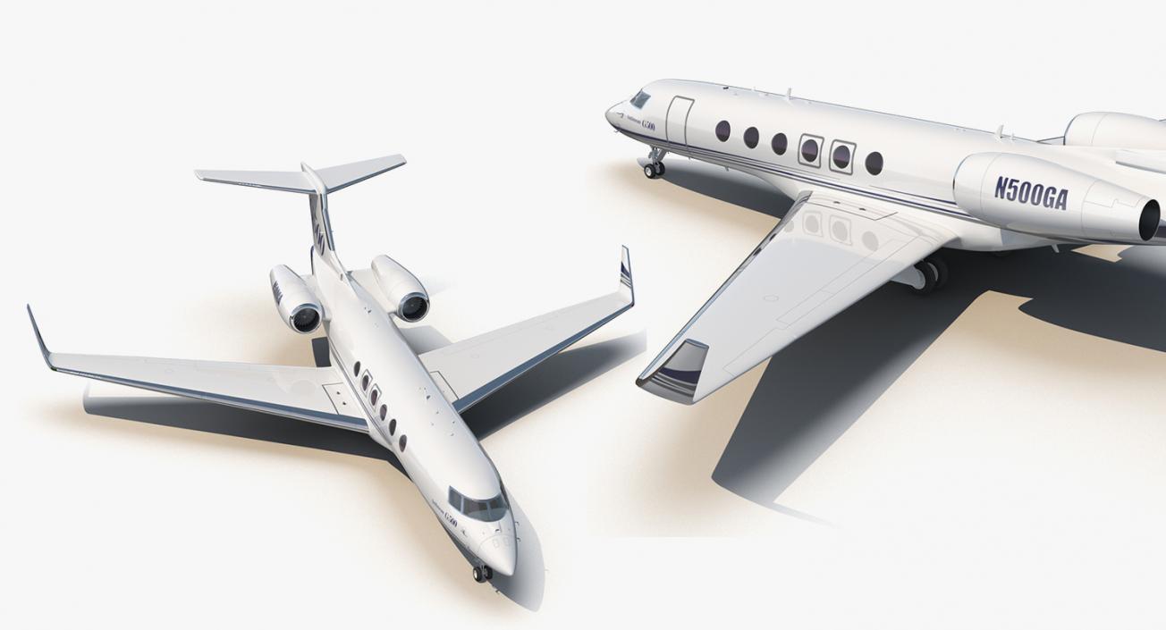 3D Rigged Business Jets Collection 2 model