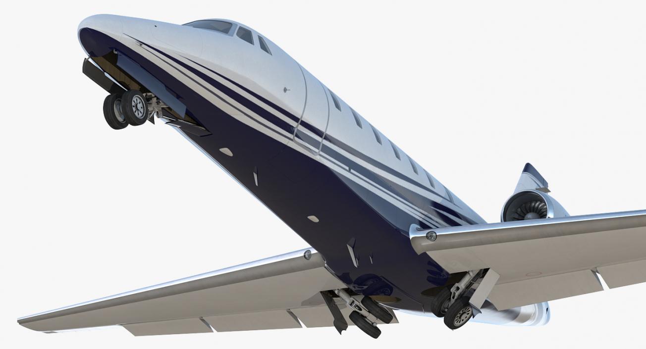 3D Rigged Business Jets Collection 2 model