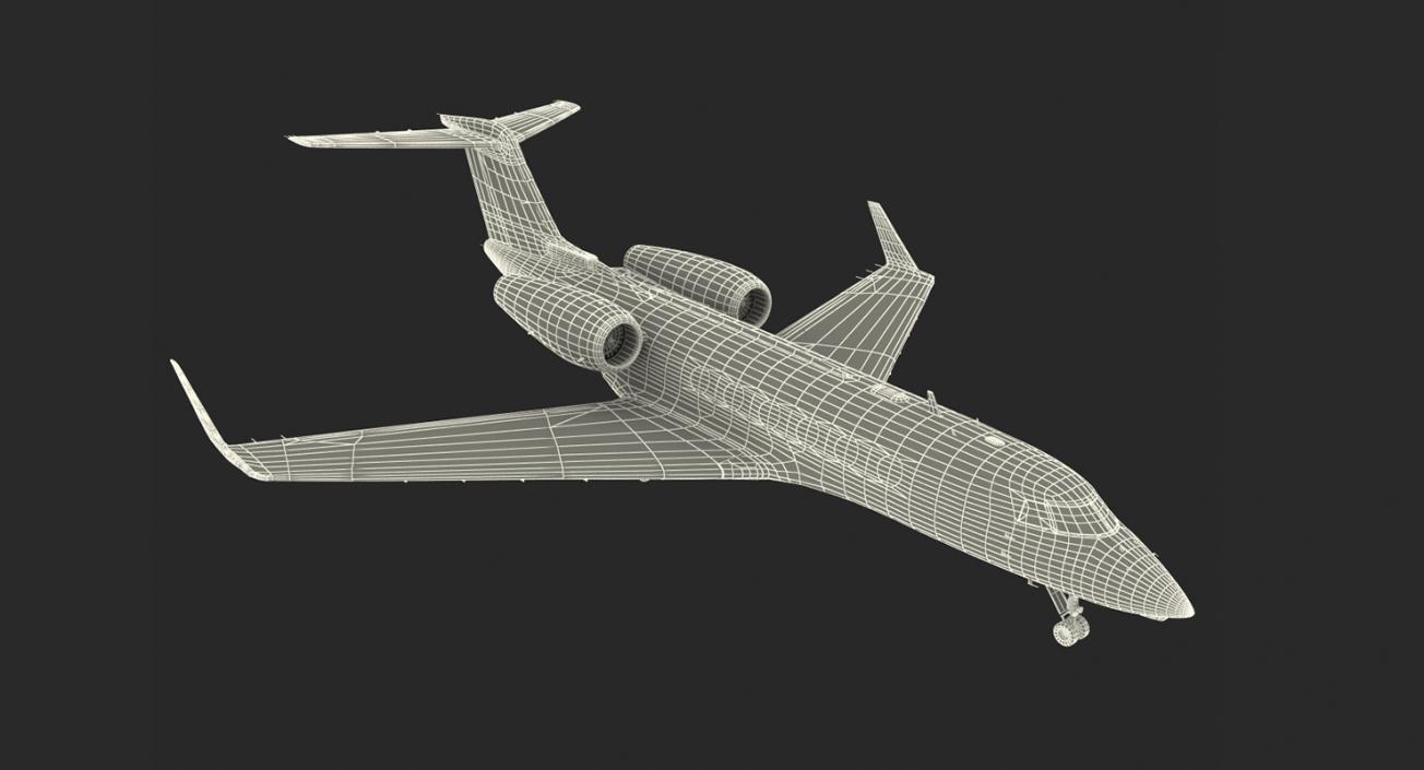 3D Rigged Business Jets Collection 2 model