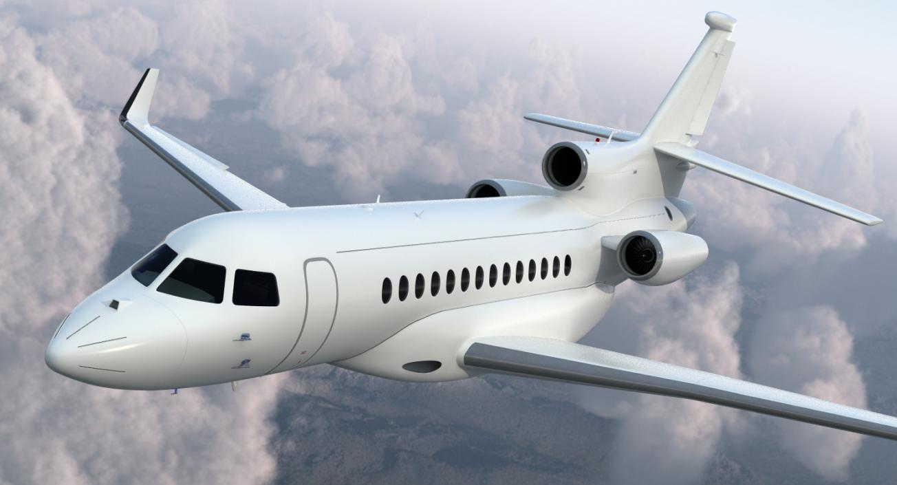 3D Rigged Business Jets Collection 2 model