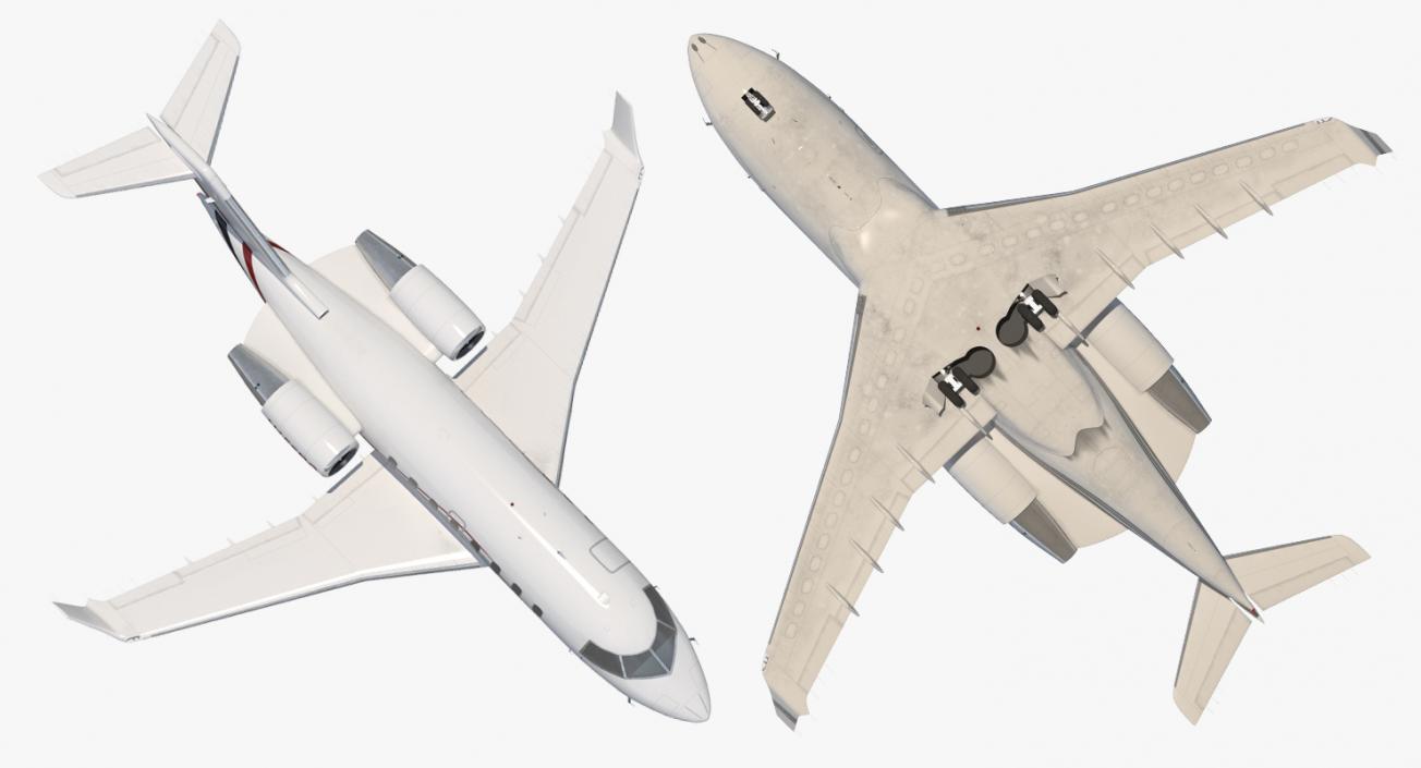 3D Rigged Business Jets Collection 2 model