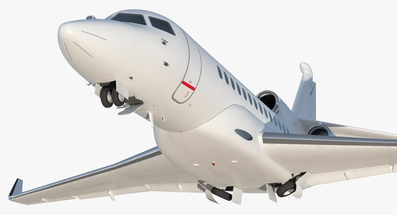 3D Rigged Business Jets Collection 2 model